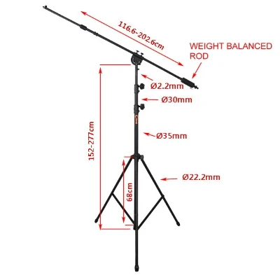 Tripod Boom Mic Stand